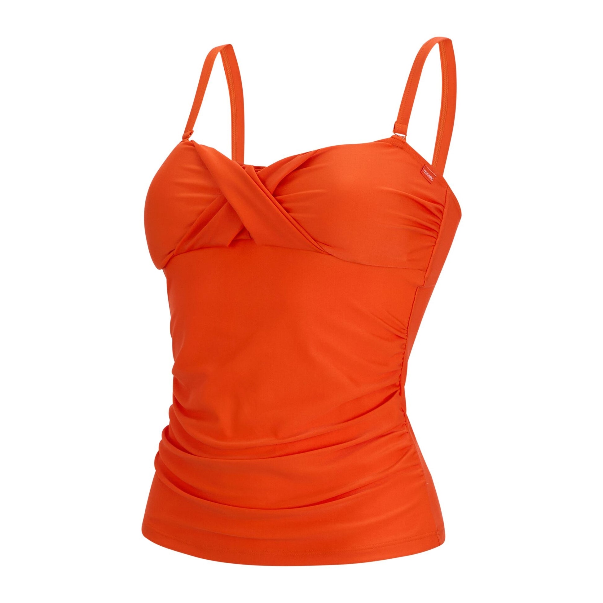 Tangerine Tango - Side - Regatta Womens-Ladies Aceana III Plain Tankini Top