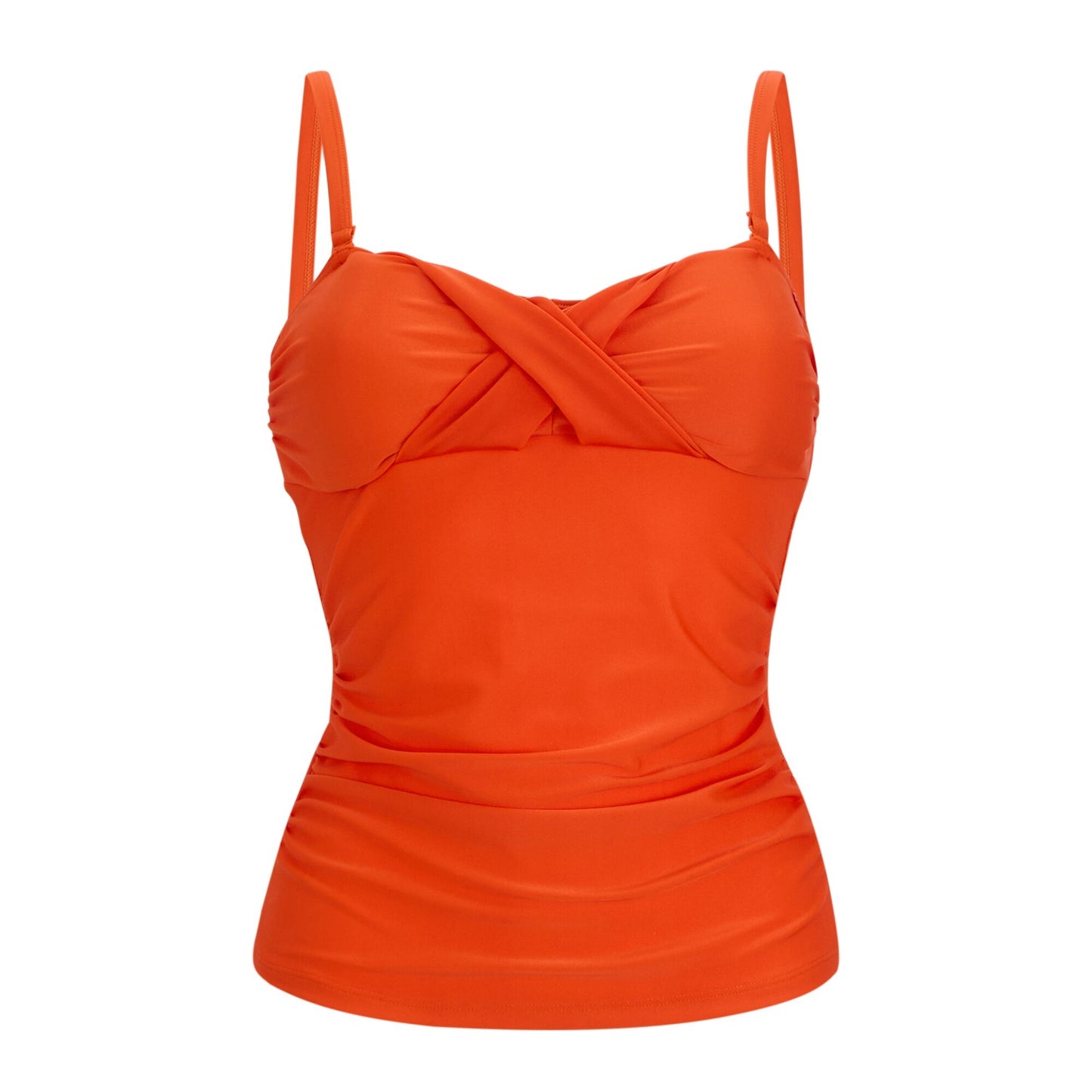 Tangerine Tango - Front - Regatta Womens-Ladies Aceana III Plain Tankini Top