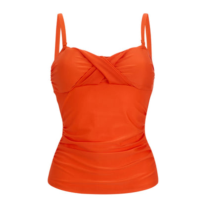 Tangerine Tango - Front - Regatta Womens-Ladies Aceana III Plain Tankini Top