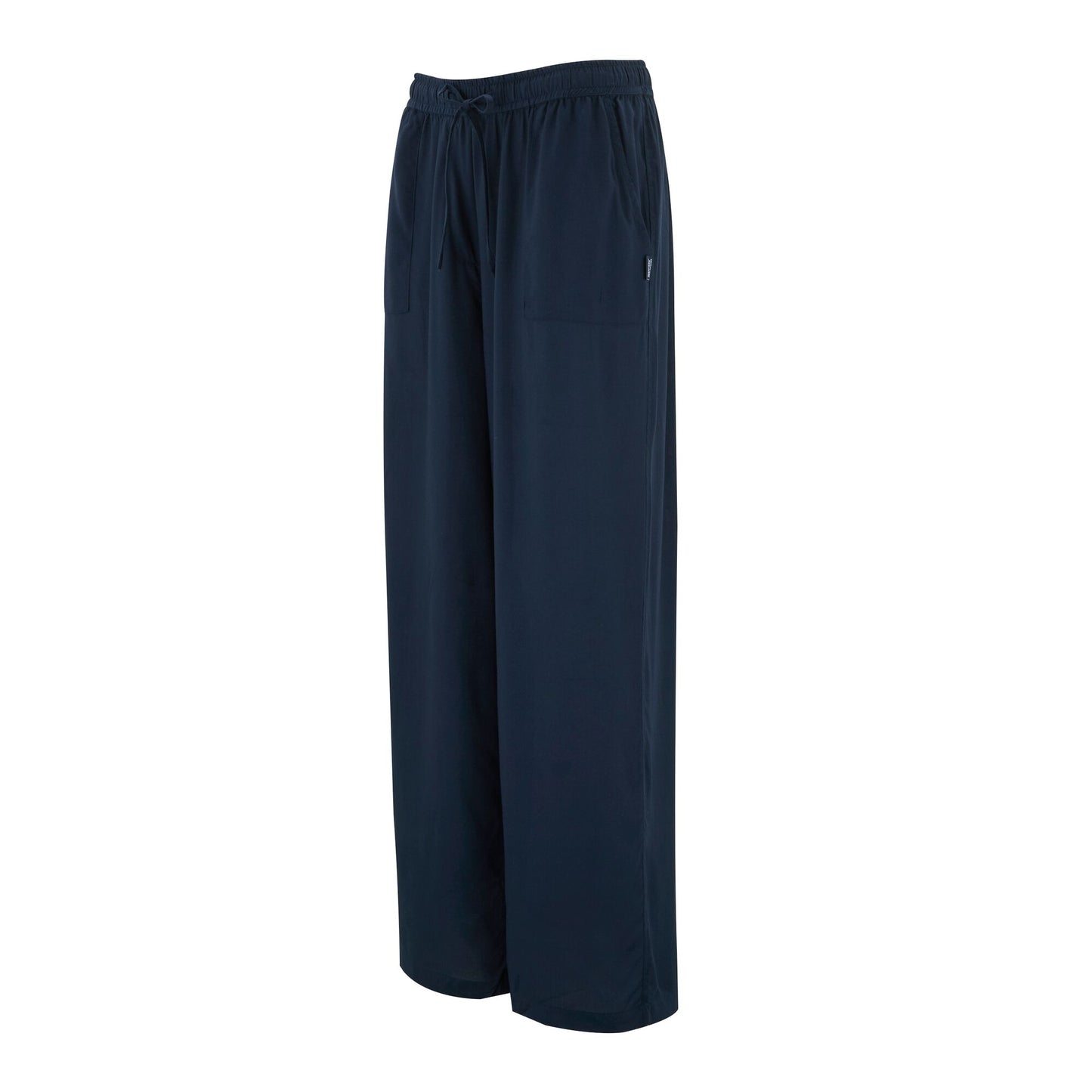 Navy - Side - Regatta Womens-Ladies Elbrie Plain Trousers