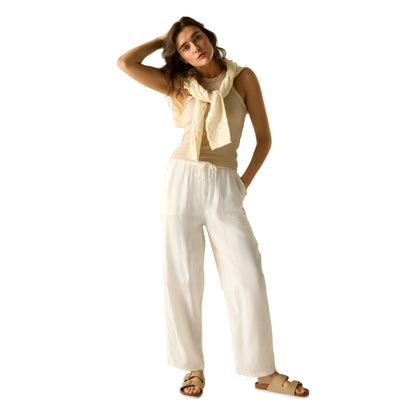 Light Vanilla - Pack Shot - Regatta Womens-Ladies Elbrie Plain Trousers