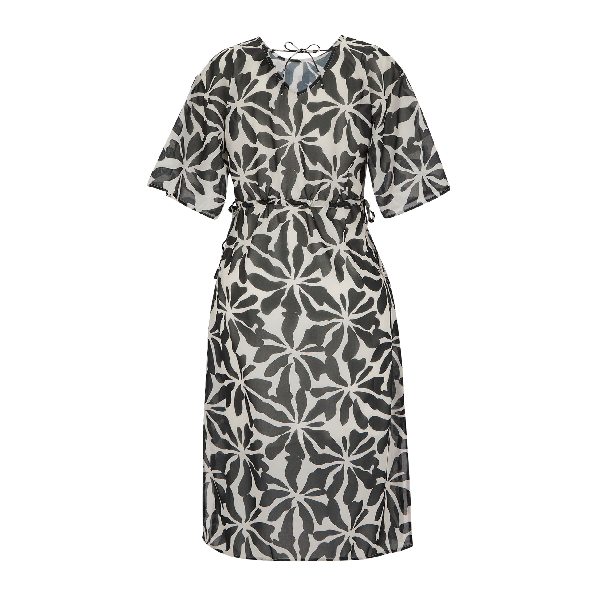 Multicoloured - Back - Regatta Womens-Ladies Avorno Abstract Floral Kaftan