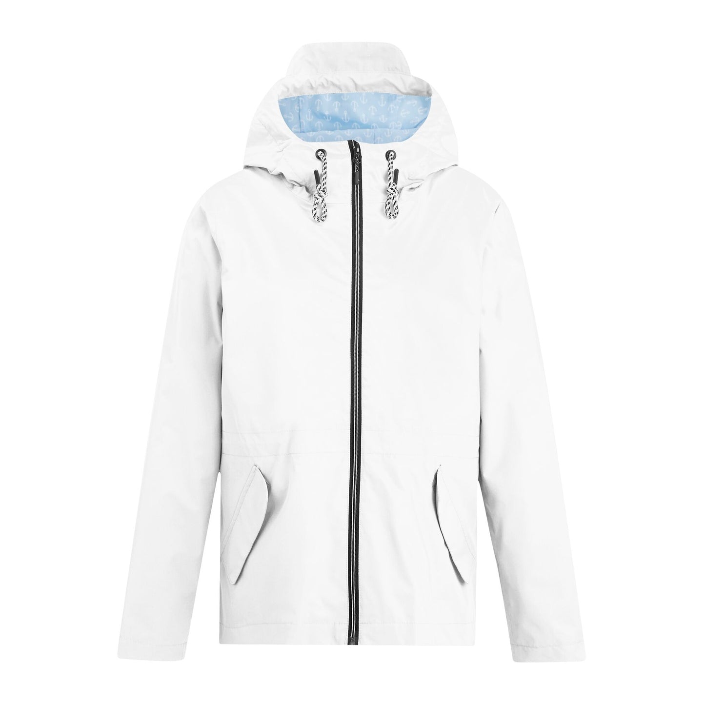 White - Front - Regatta Womens-Ladies Bayletta Plain Waterproof Jacket