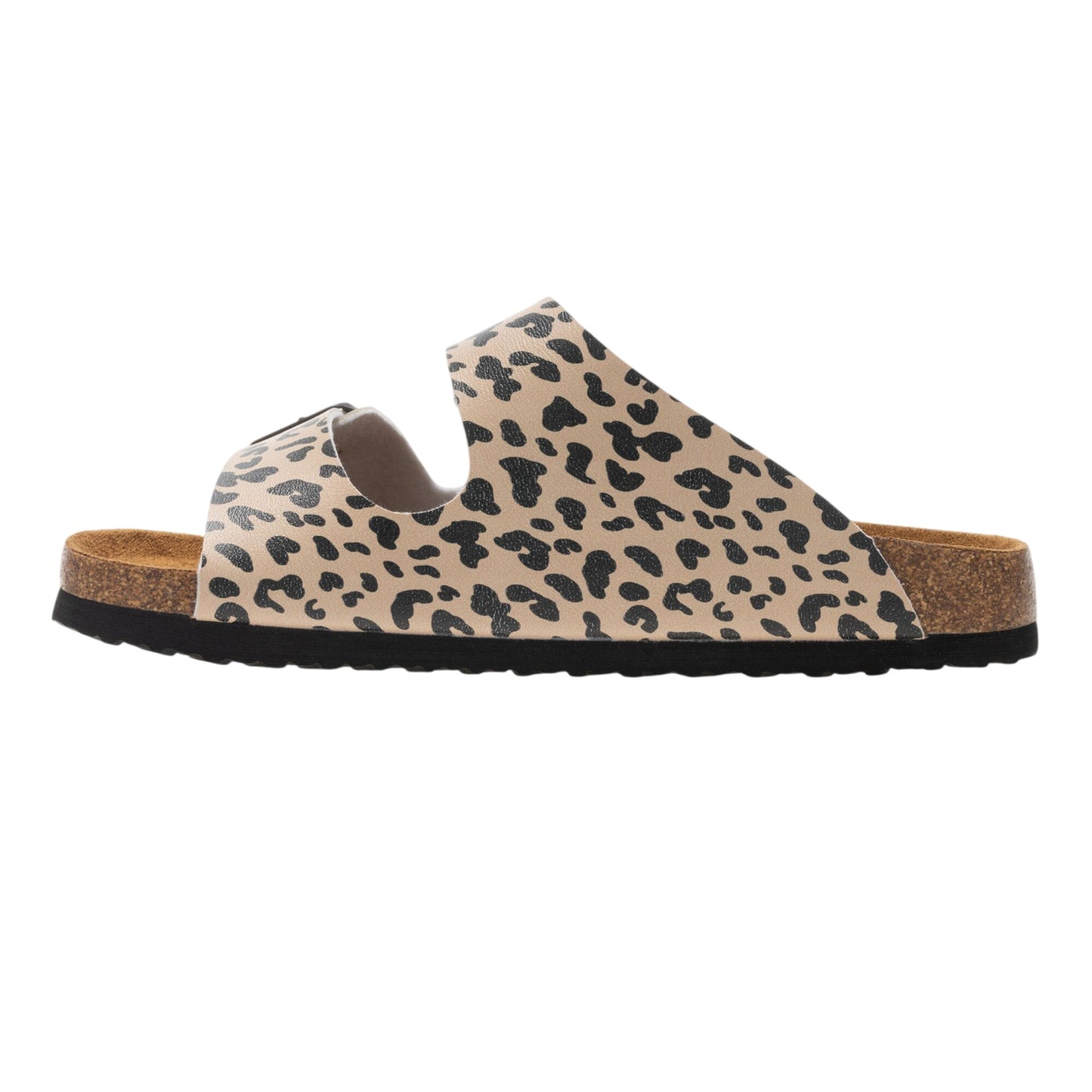 Multicoloured - Pack Shot - Regatta Womens-Ladies Mia Leopard Print Double Strap Sandals