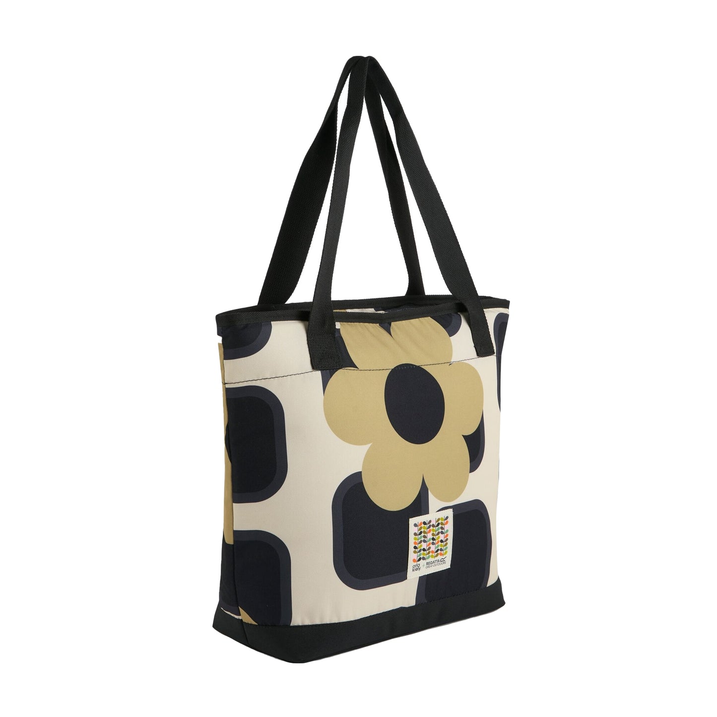 Monochrome - Side - Regatta Orla Kiely 16L Flower Cooler Tote Bag