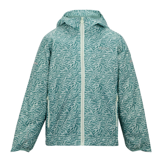 Ocean Mist - Front - Regatta Childrens-Kids Animal Print Waterproof Jacket
