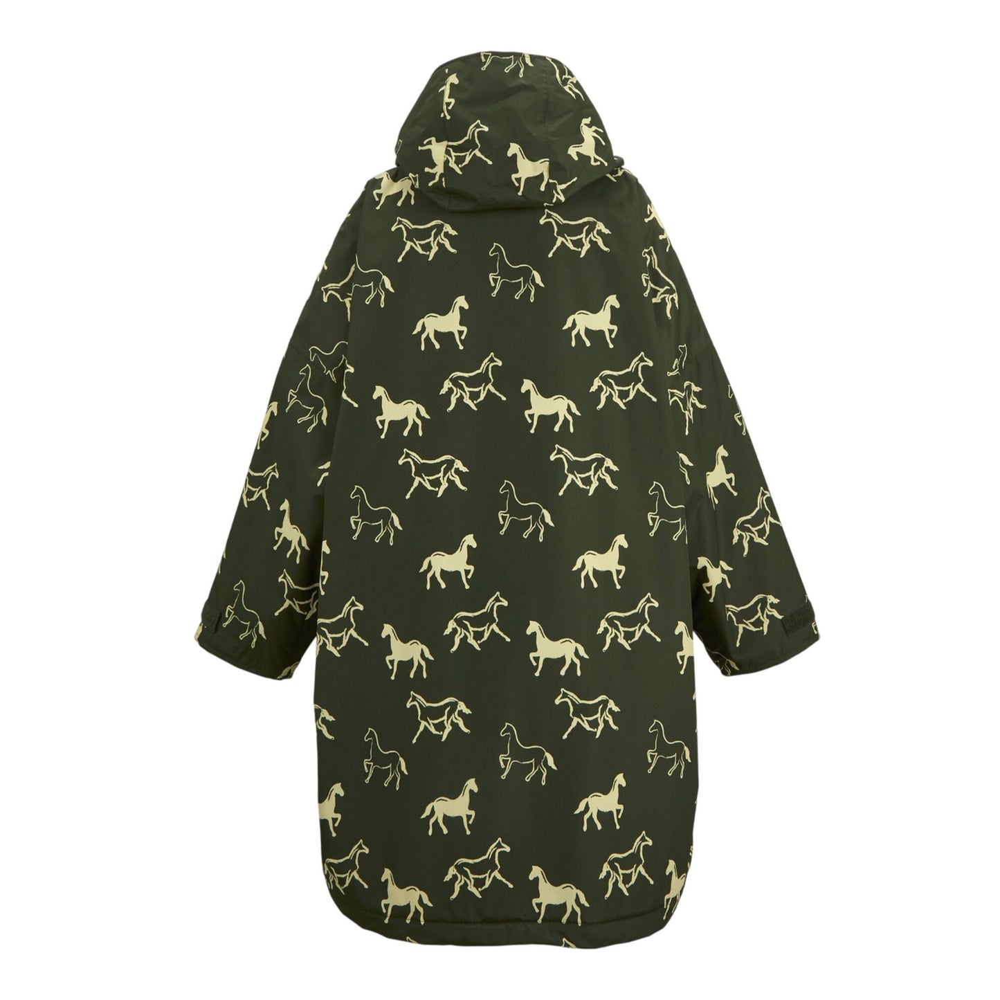 Dark Khaki - Back - Regatta Childrens-Kids Horse Waterproof Changing Robe