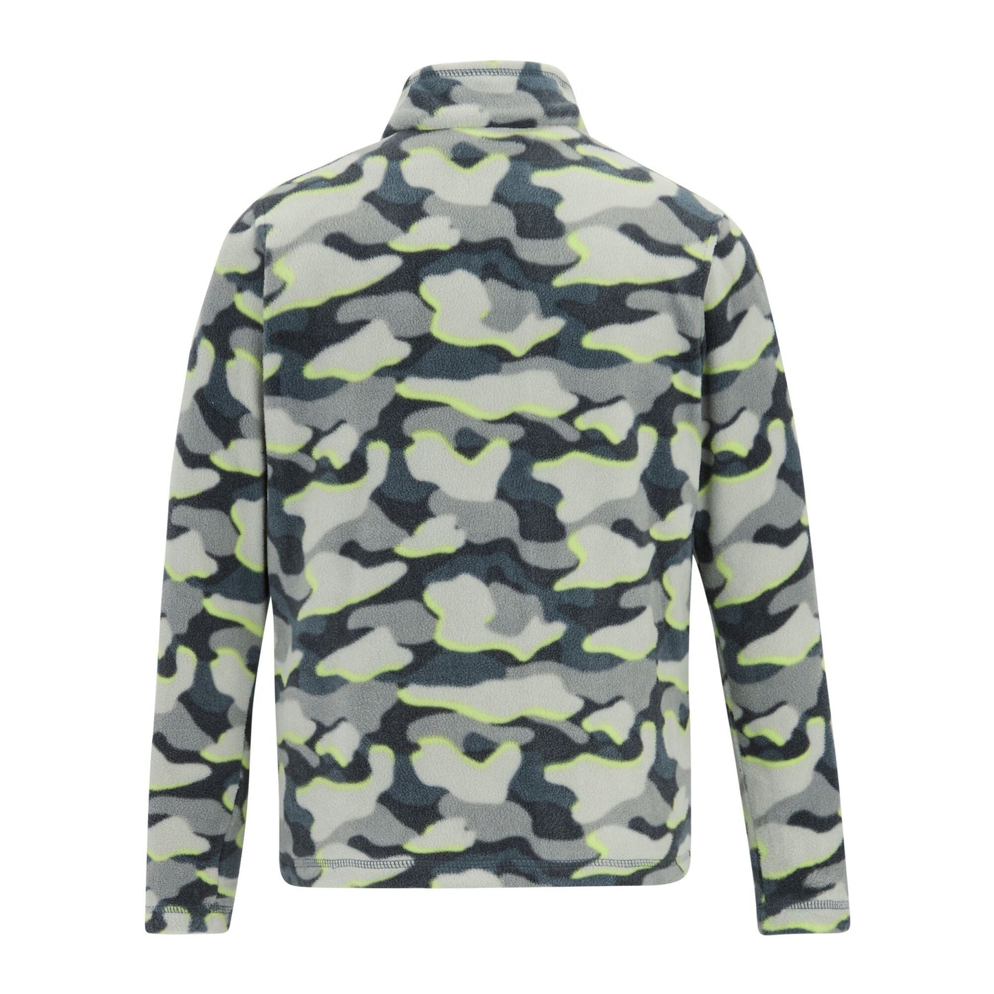 Dark Storm - Back - Regatta Childrens-Kids Hot Shot II Camo Fleece Top