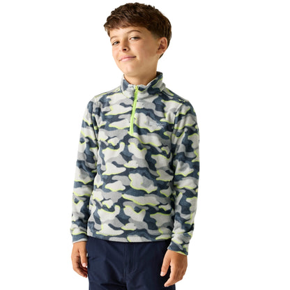 Dark Storm - Lifestyle - Regatta Childrens-Kids Hot Shot II Camo Fleece Top