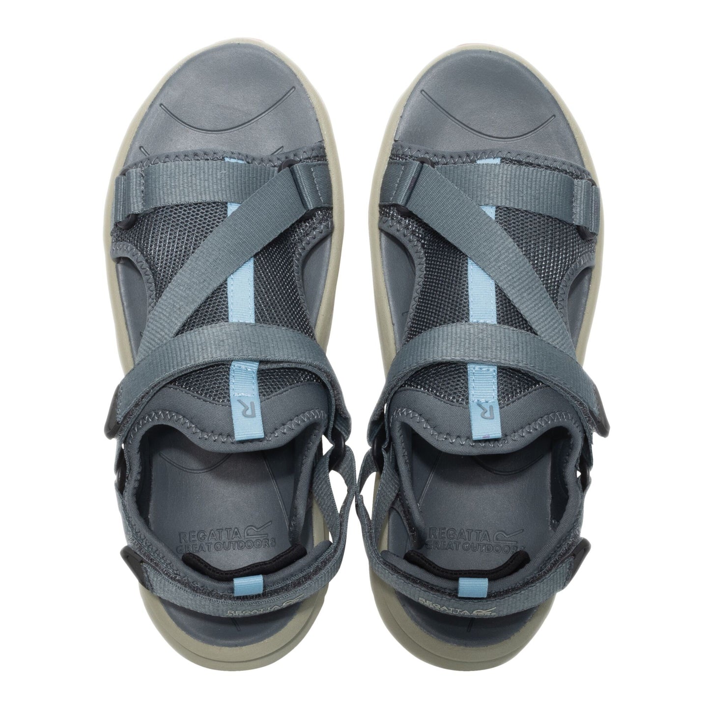 Dark Storm-Abbeystone - Close up - Regatta Mens Lito Sandals