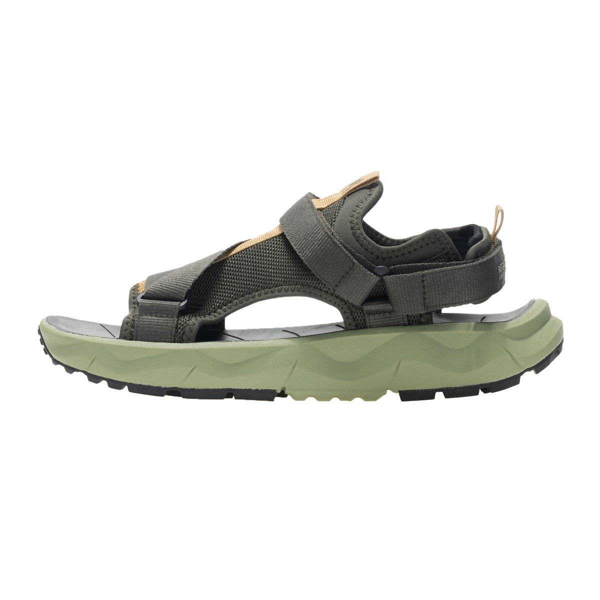 Dark Khaki-Wood Brown - Side - Regatta Mens Lito Sandals