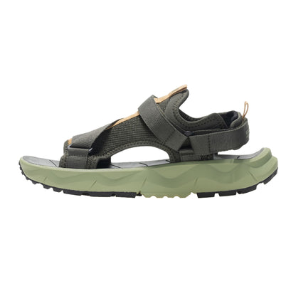 Dark Khaki-Wood Brown - Side - Regatta Mens Lito Sandals