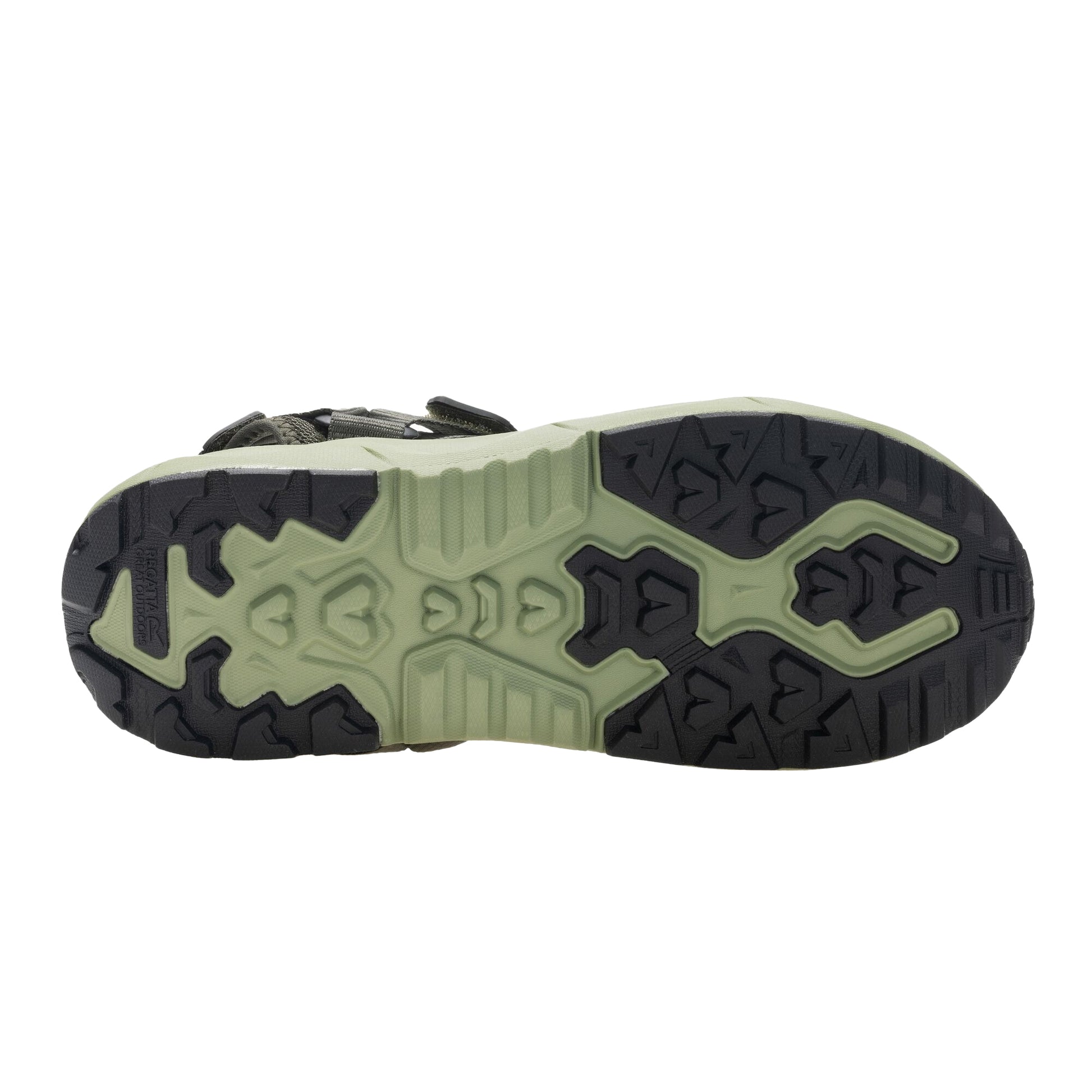 Dark Khaki-Wood Brown - Close up - Regatta Mens Lito Sandals