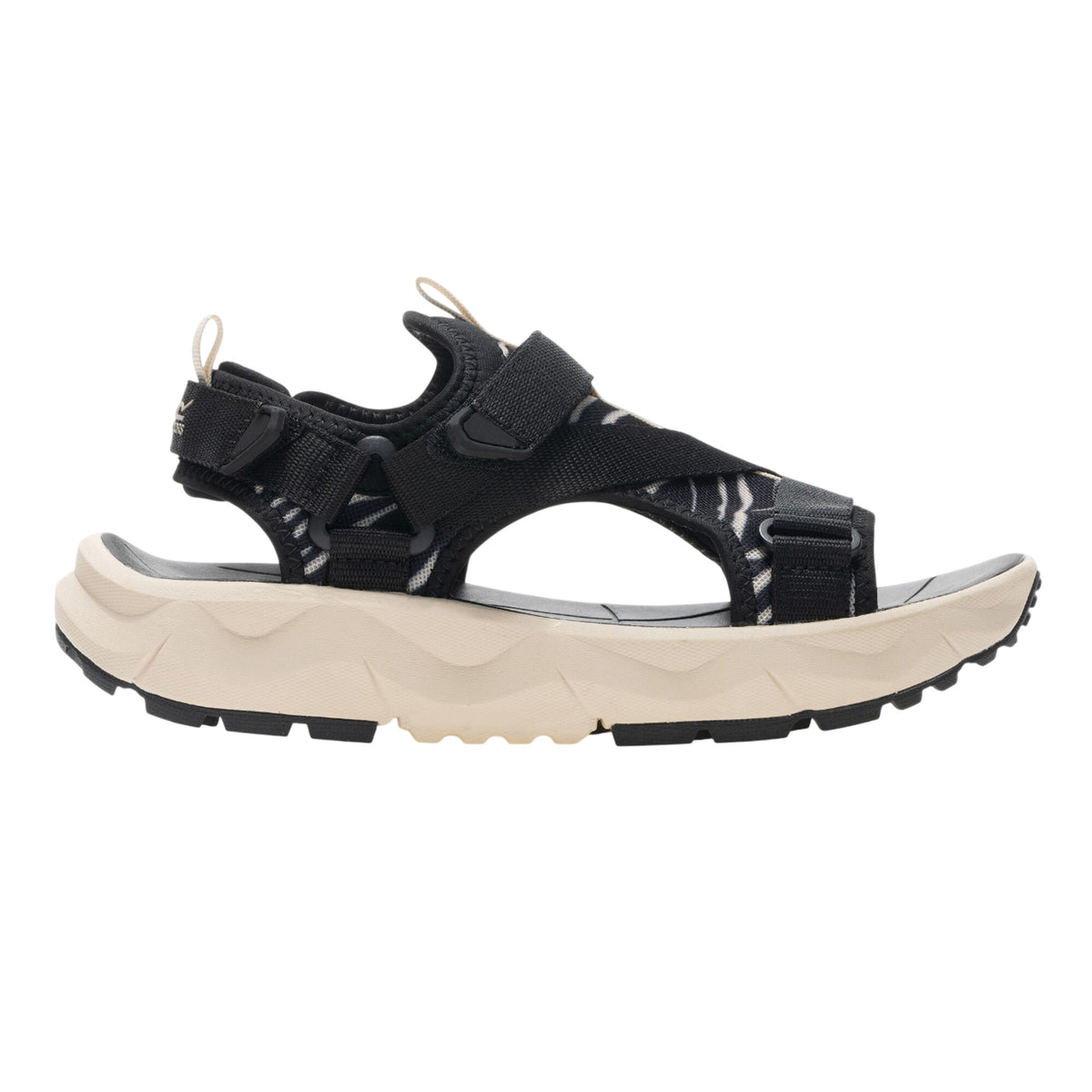 Black-White - Lifestyle - Regatta Womens-Ladies Lito Zebra Print Sandals