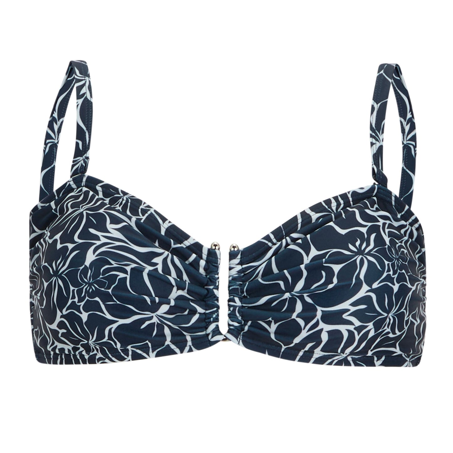 Navy - Front - Regatta Womens-Ladies Aceana III Floral Paradise Bikini Top