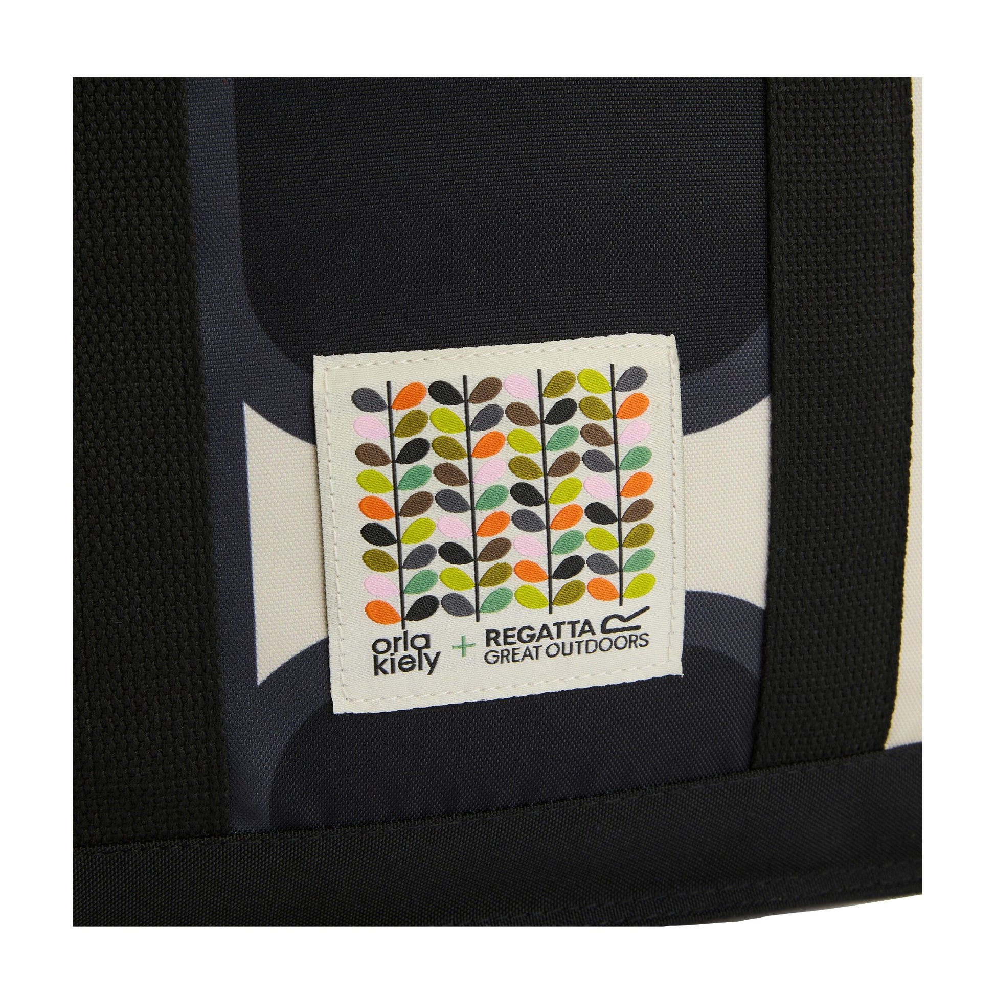 Monochrome - Pack Shot - Regatta Orla Kiely 12L Giant Square Flower Cooler Tote Bag