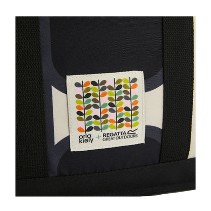 Monochrome - Pack Shot - Regatta Orla Kiely 12L Giant Square Flower Cooler Tote Bag