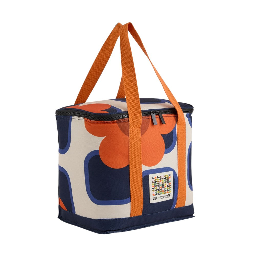 Orange - Side - Regatta Orla Kiely 12L Giant Square Flower Cooler Tote Bag