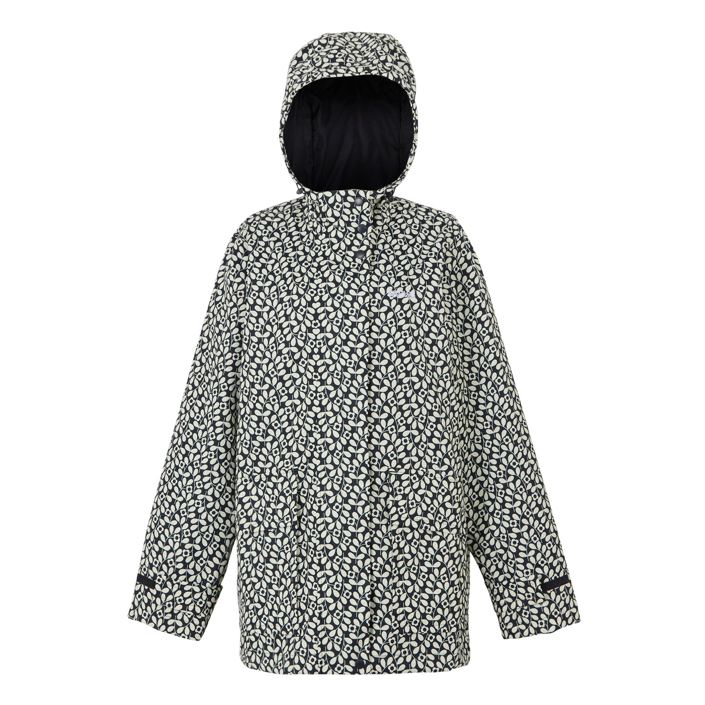 Black-White - Front - Regatta Womens-Ladies Orla Kiely Swing III Waterproof Jacket