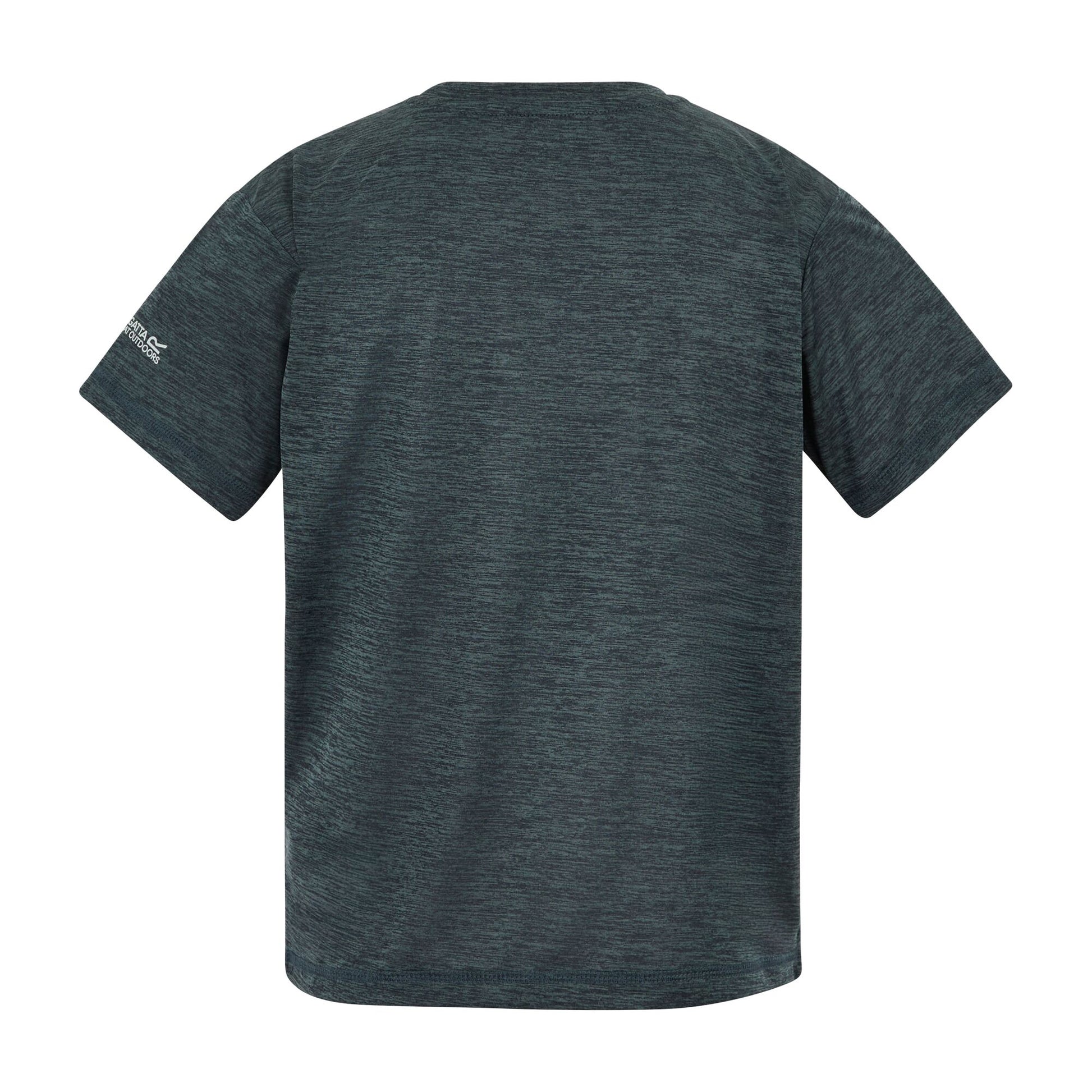Dark Storm Marl - Back - Regatta Childrens-Kids Alvarado Back Print T-Shirt