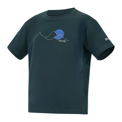 Night Sky - Side - Regatta Childrens-Kids Alvarado Back Print T-Shirt