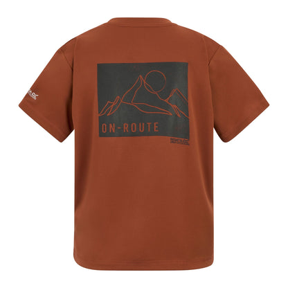 Brick - Back - Regatta Childrens-Kids Alvarado Back Print T-Shirt