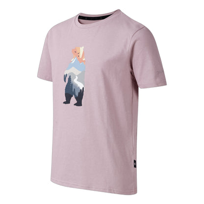 Mauve Shadow - Side - Regatta Childrens-Kids Trailblazer III Bear T-Shirt
