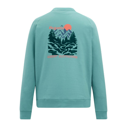 Arctic Green - Back - Regatta Mens Nithsdale Back Print Sweatshirt