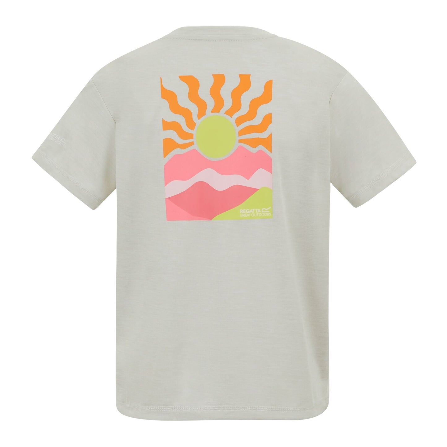 Gray Dawn Marl - Back - Regatta Childrens-Kids Aria Sunrise T-Shirt