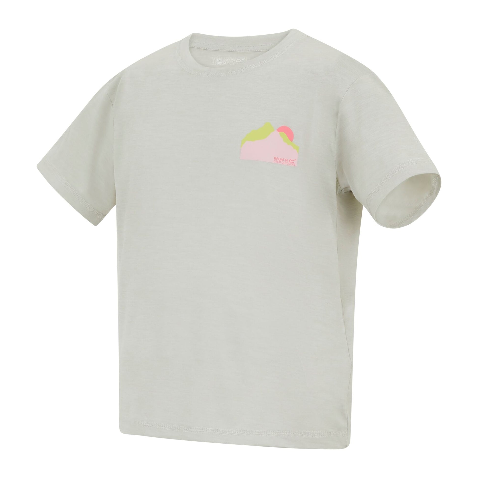 Gray Dawn Marl - Side - Regatta Childrens-Kids Aria Sunrise T-Shirt