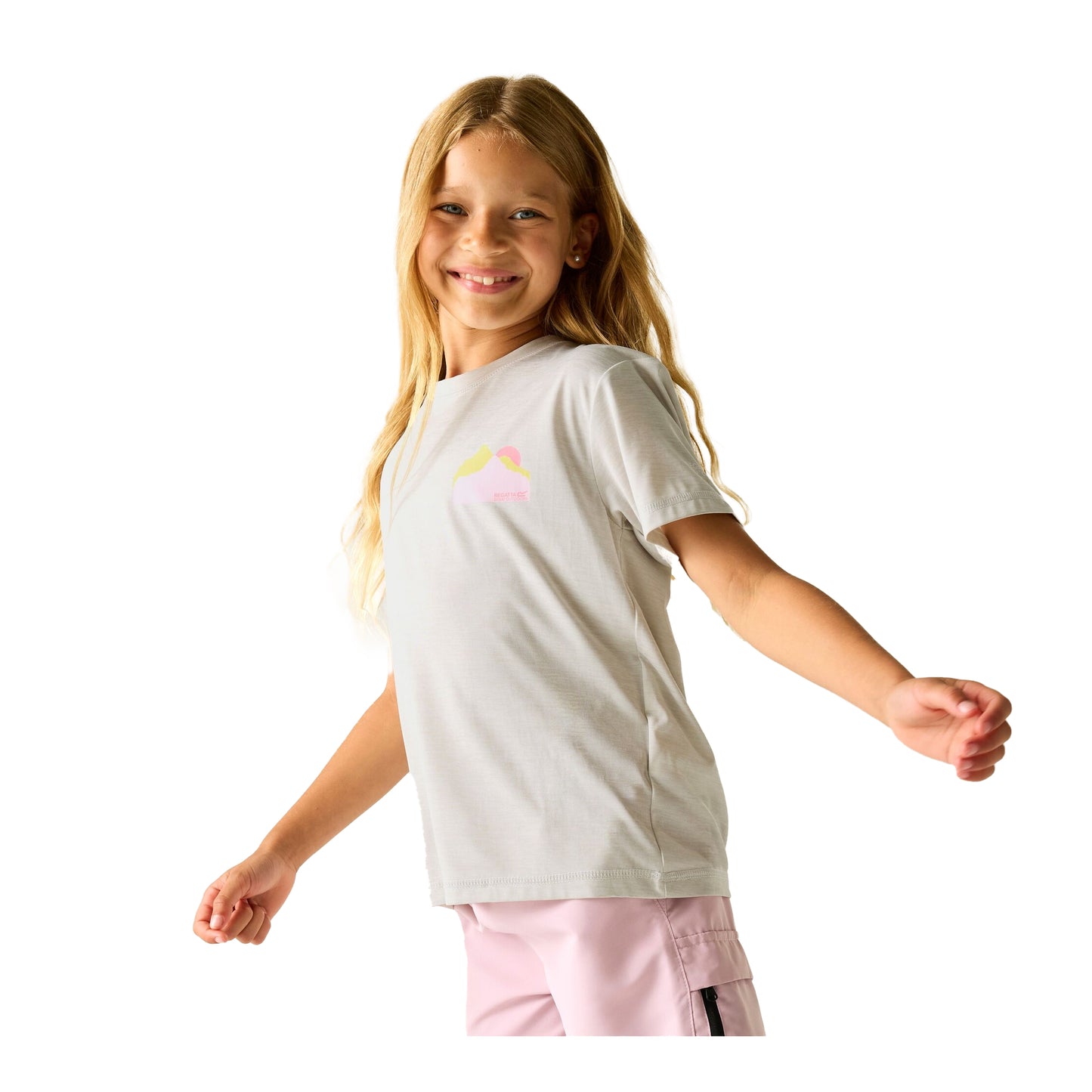 Gray Dawn Marl - Lifestyle - Regatta Childrens-Kids Aria Sunrise T-Shirt