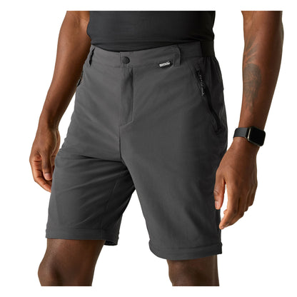 Ash - Lifestyle - Regatta Mens Lightweight Insect Repellent Travel Cargo Trousers