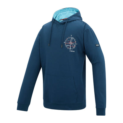Moonlight Denim-Nordic Blue - Side - Regatta Mens Cline Compass Hoodie