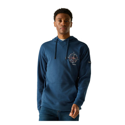 Moonlight Denim-Nordic Blue - Lifestyle - Regatta Mens Cline Compass Hoodie