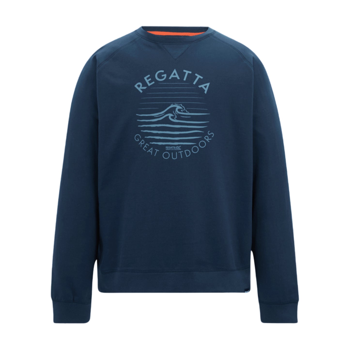 Navy - Front - Regatta Mens Nithsdale Wave Sweatshirt