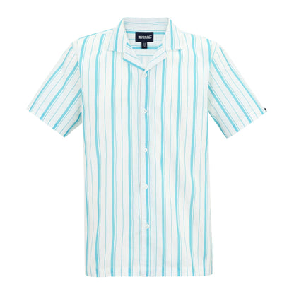 White-Nordic Blue - Front - Regatta Mens Hadlin Shirt