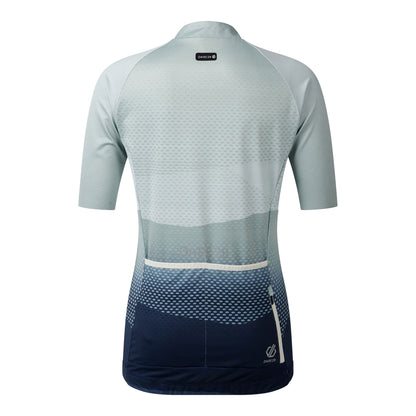 Glacier Green - Back - Dare 2B Womens-Ladies Lightning Cycling Jersey