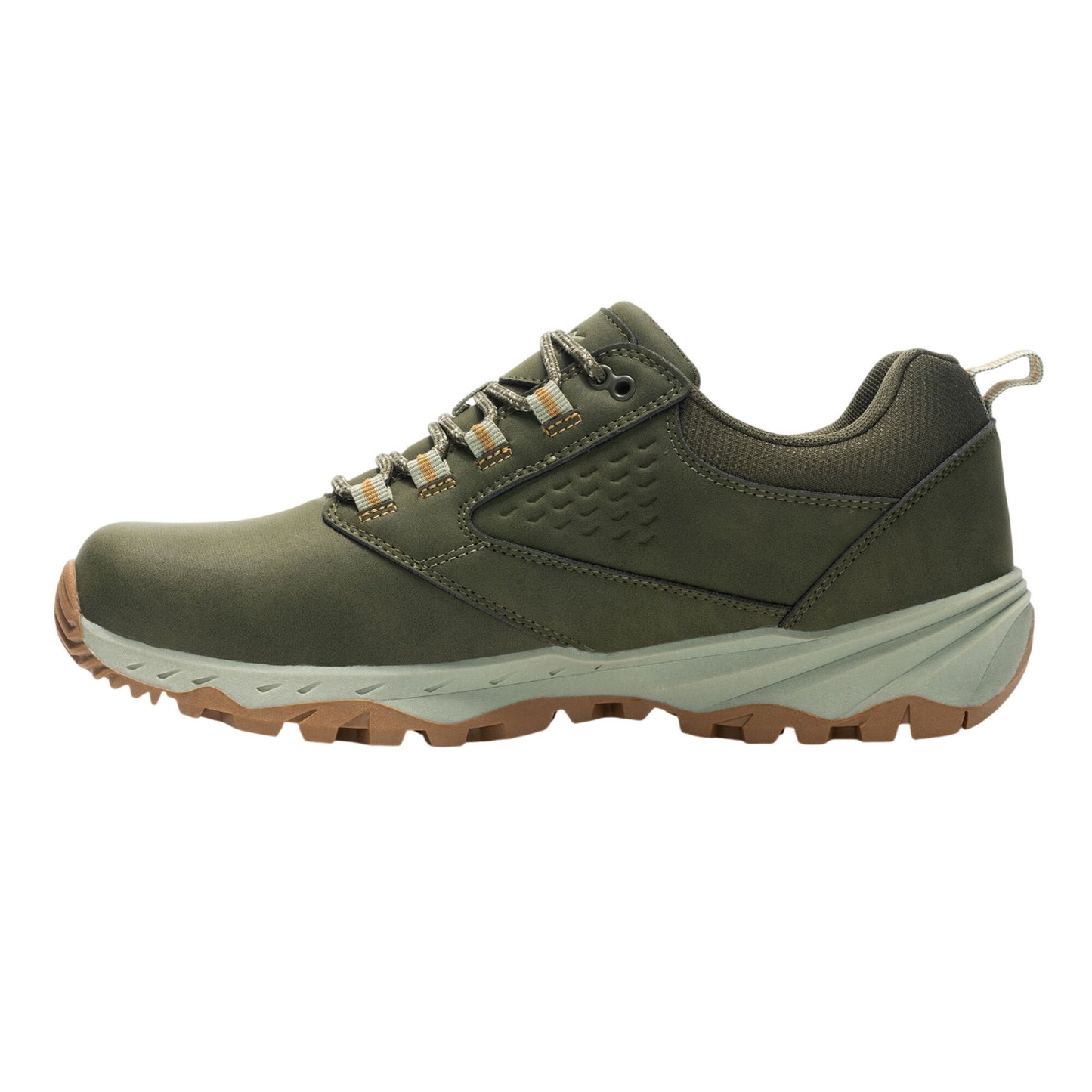 Dark Khaki-Wood Brown - Lifestyle - Regatta Mens Amble Waterproof Low Cut Walking Shoes