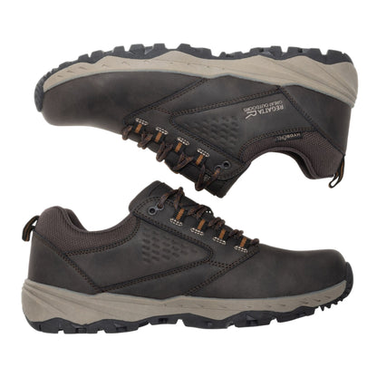 Peat-Tan - Close up - Regatta Mens Amble Waterproof Low Cut Walking Shoes