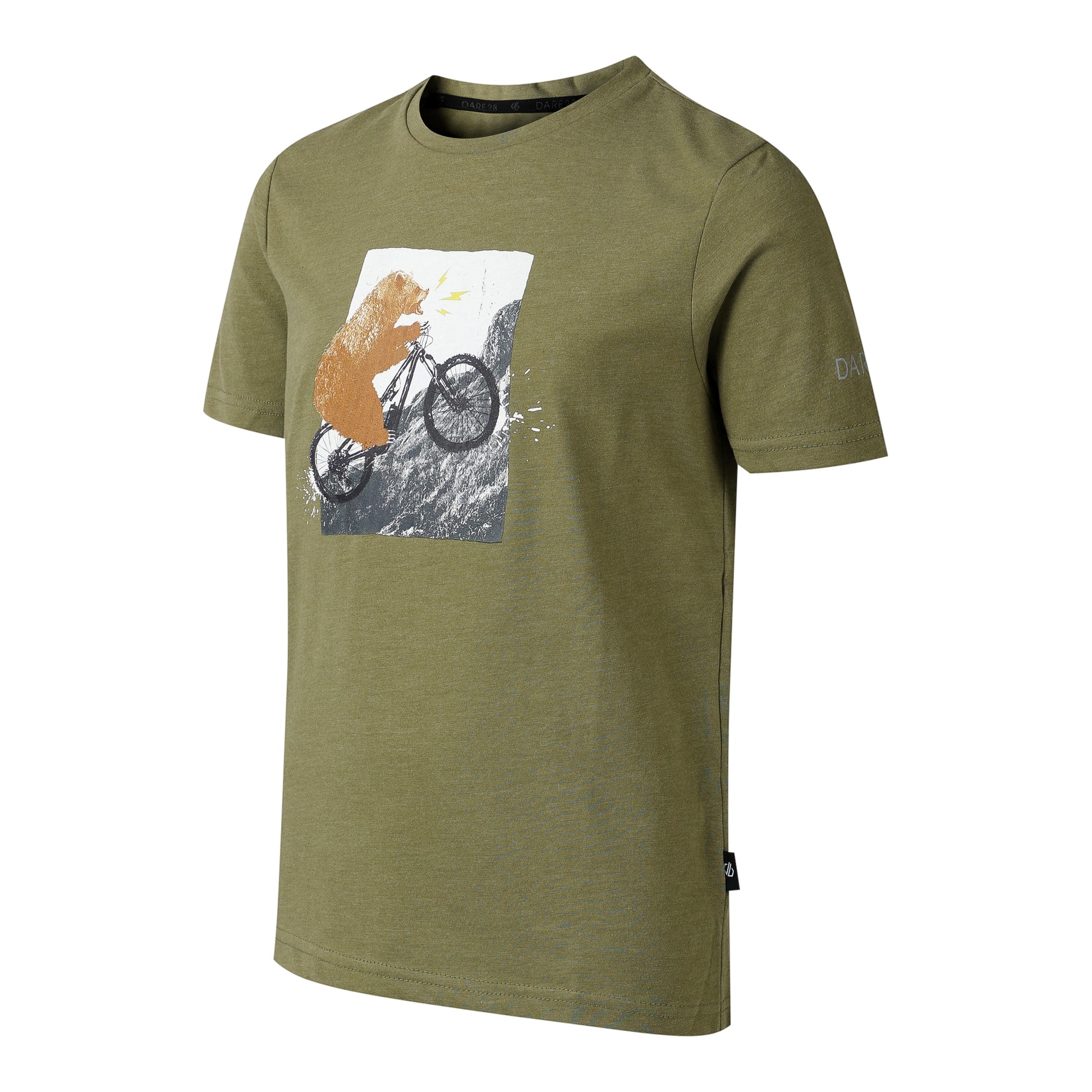 Nephrite Green - Side - Dare 2B Childrens-Kids Trailblazer III Logo T-Shirt