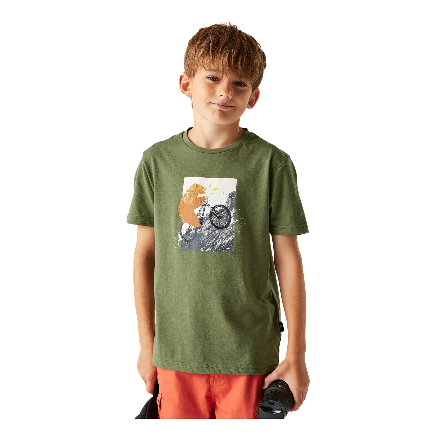 Nephrite Green - Lifestyle - Dare 2B Childrens-Kids Trailblazer III Logo T-Shirt