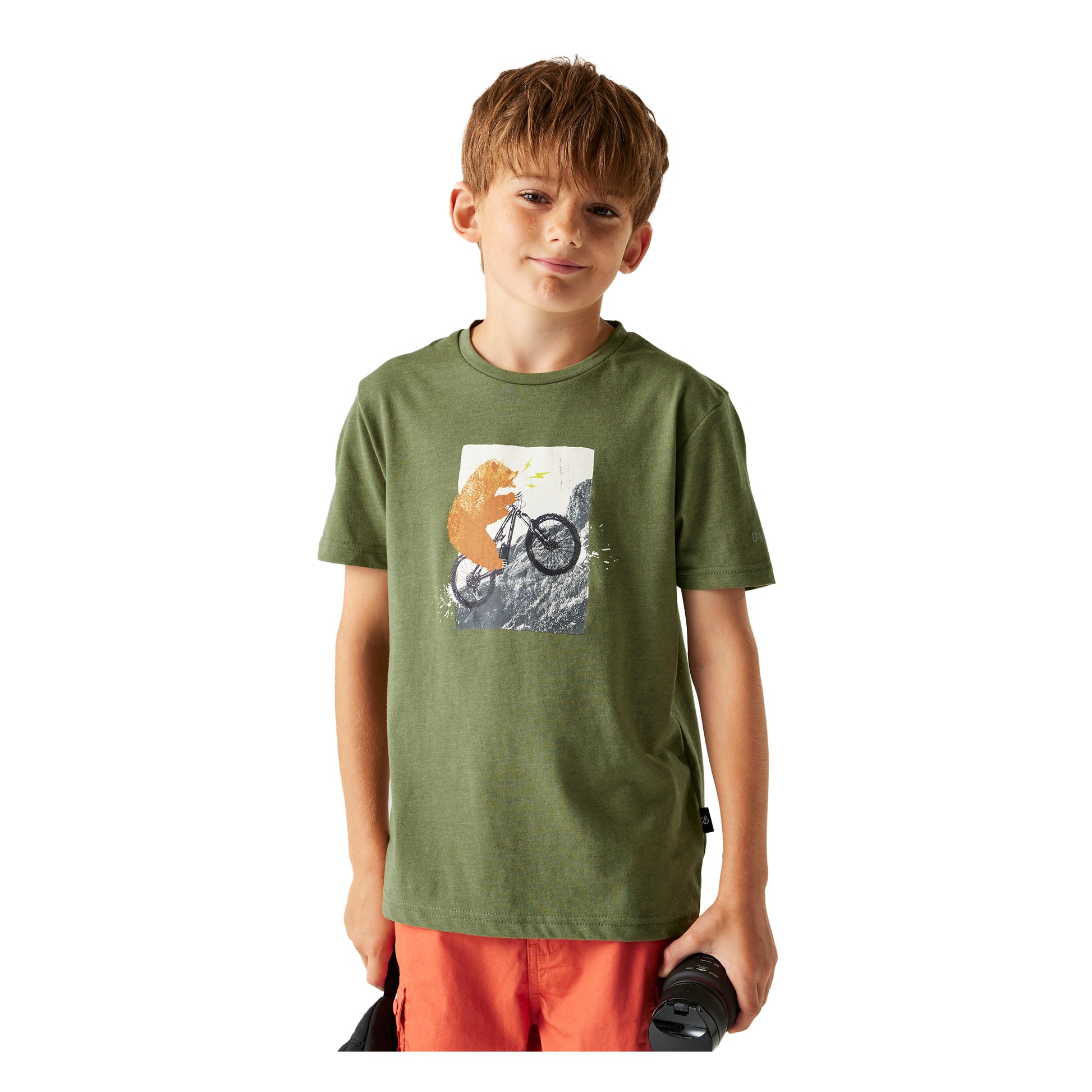 Nephrite Green - Lifestyle - Dare 2B Childrens-Kids Trailblazer III Logo T-Shirt