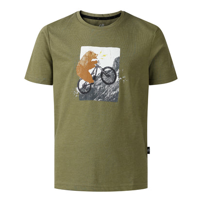 Nephrite Green - Front - Dare 2B Childrens-Kids Trailblazer III Logo T-Shirt