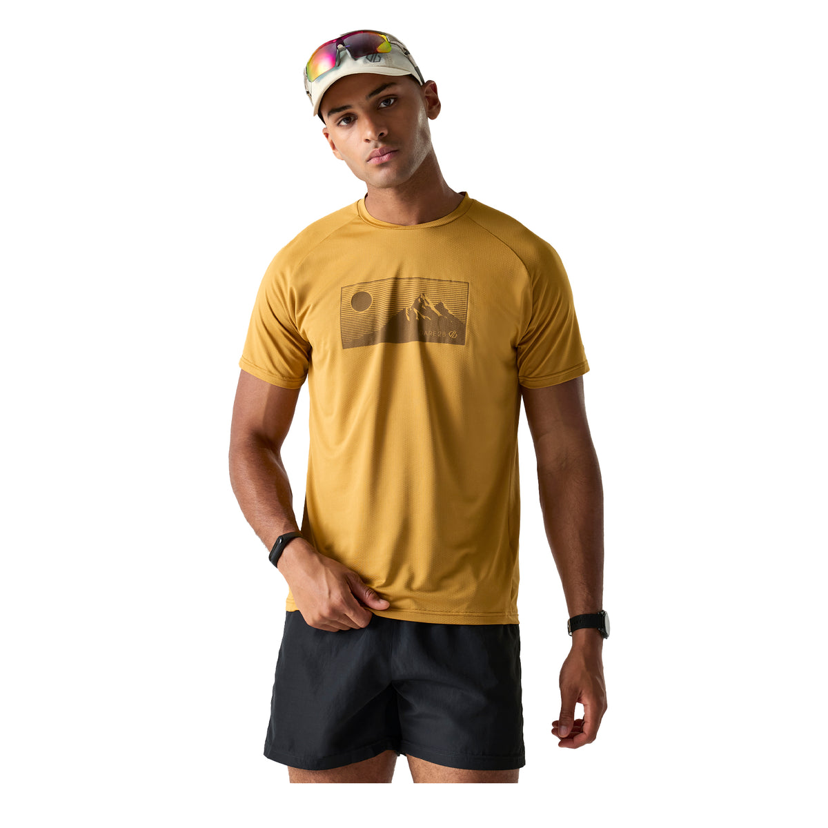 Wood Brown - Lifestyle - Dare 2B Mens Tech II Moon Mountain T-Shirt