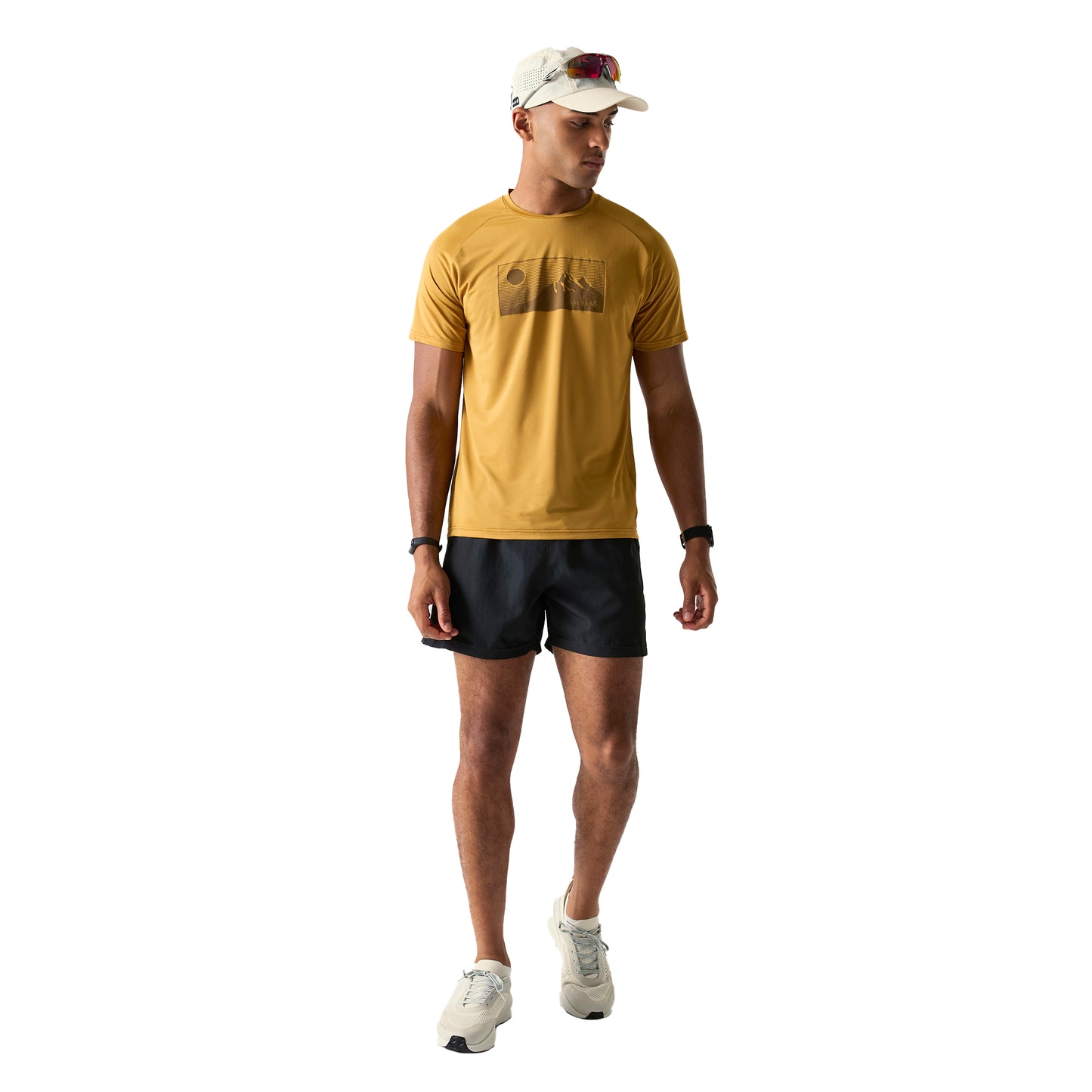 Wood Brown - Pack Shot - Dare 2B Mens Tech II Moon Mountain T-Shirt