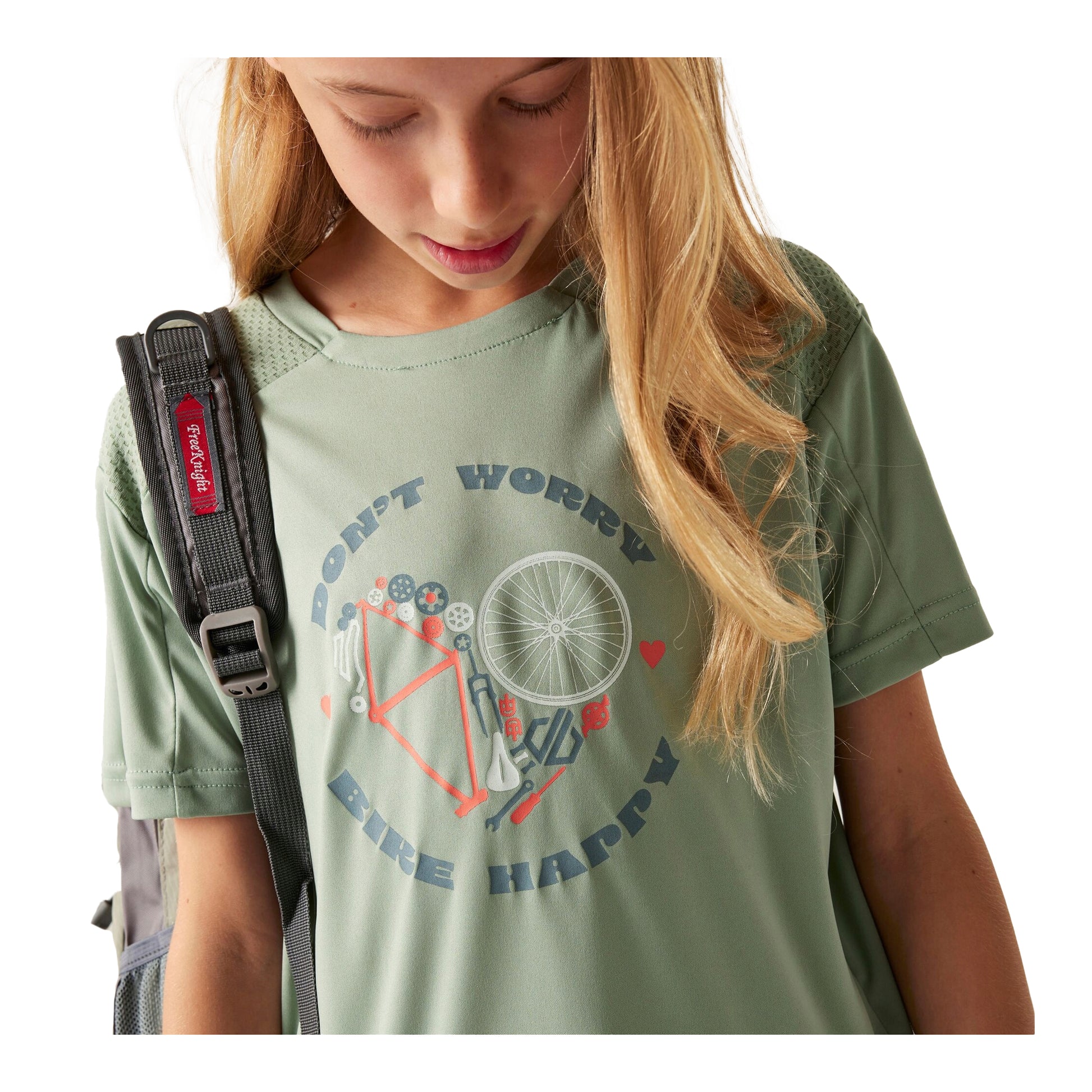 Glacier Green - Side - Regatta Childrens-Kids Trackstand II T-Shirt
