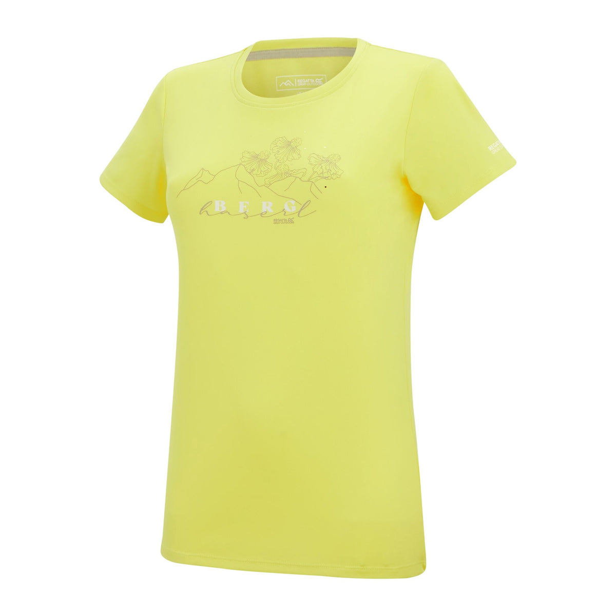 Canary Yellow - Side - Regatta Womens-Ladies Fingal Graphic Print T-Shirt