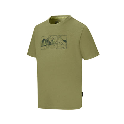 Nephrite Green - Side - Dare 2B Mens Movement III Mountain Scene T-Shirt