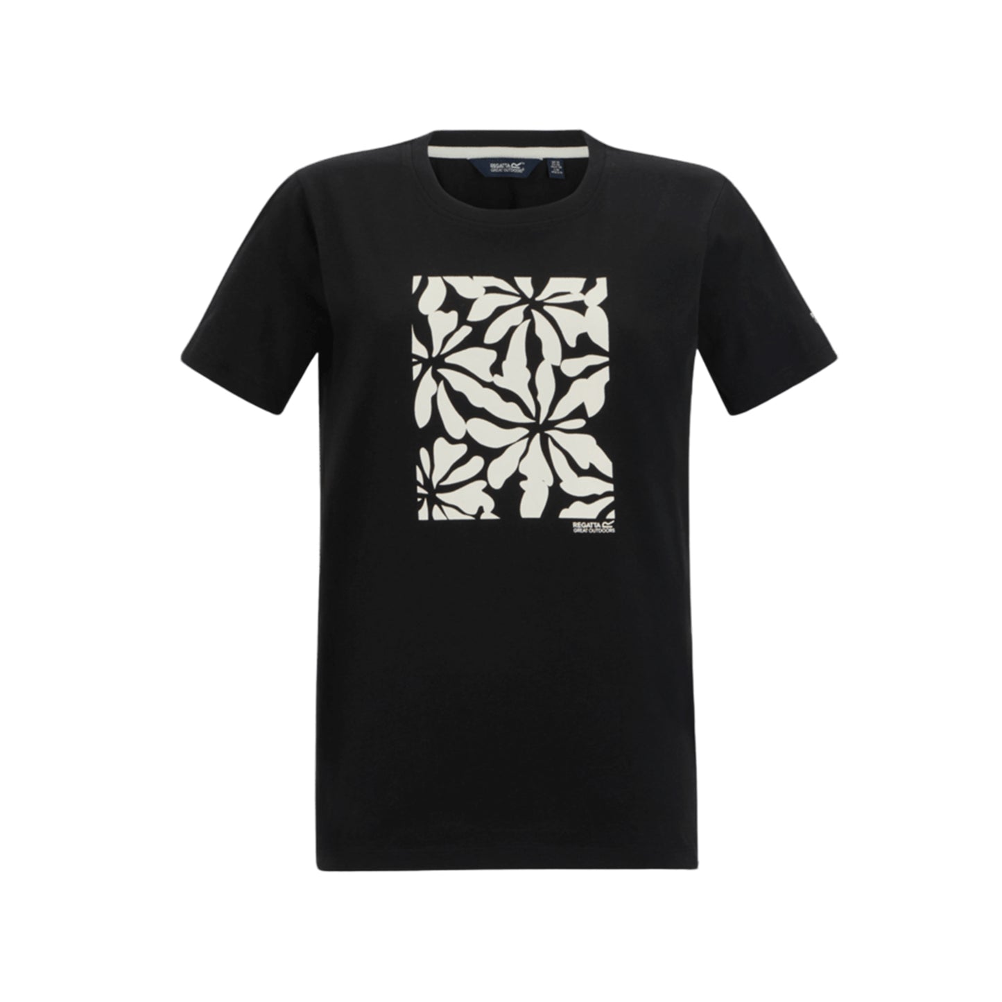Black - Front - Regatta Womens-Ladies Filandra VX Floral Pattern T-Shirt