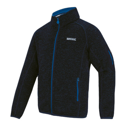 Navy Olympian Blue - Side - Regatta Childrens-Kids Newhill Fleece Jacket
